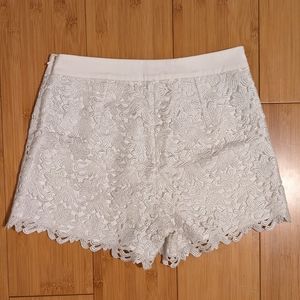 Forever New White Lace Shorts size 0